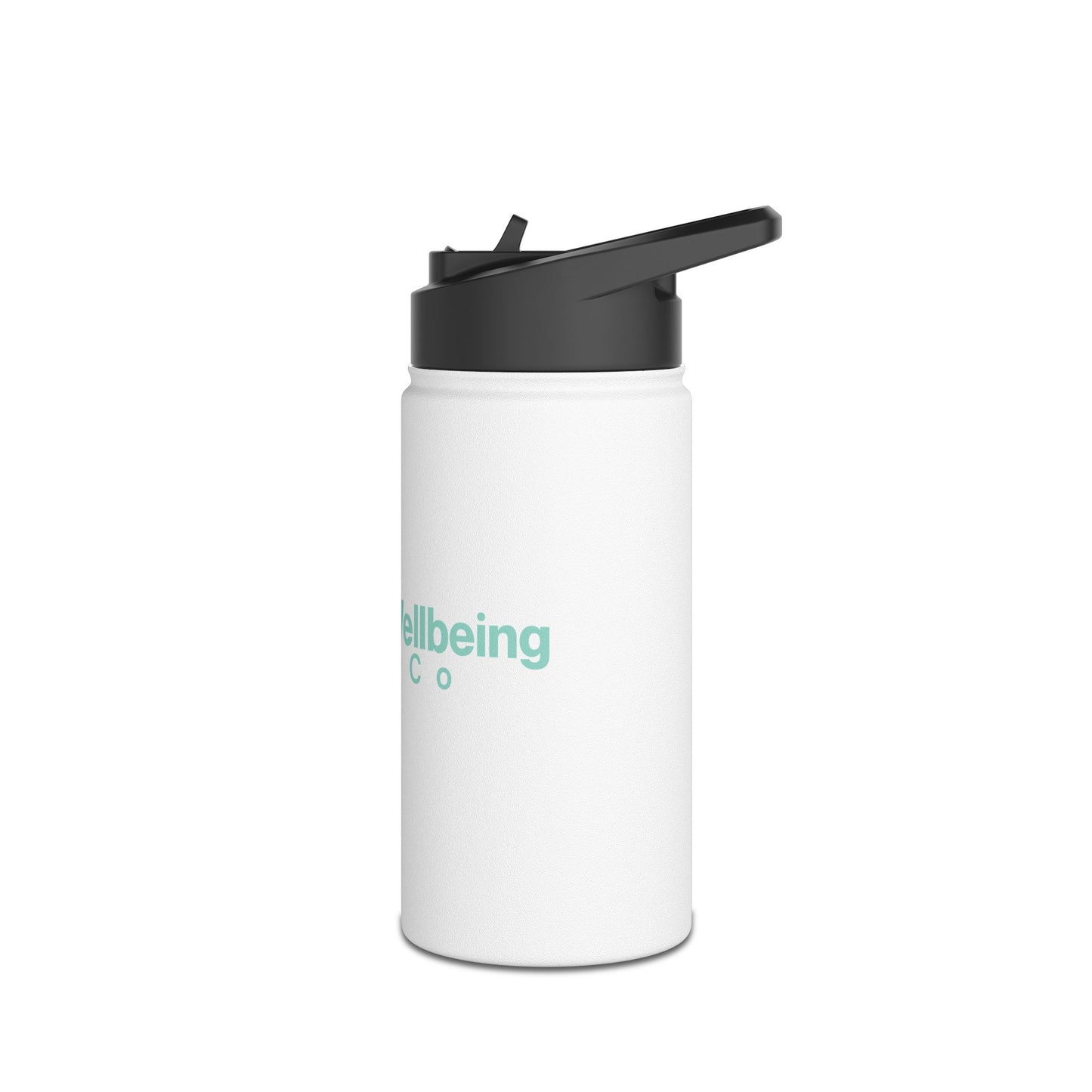 Total Wellbeing Co. Stainless Steel Water Bottle - Insulated Wellness Bottle with Standard Lid