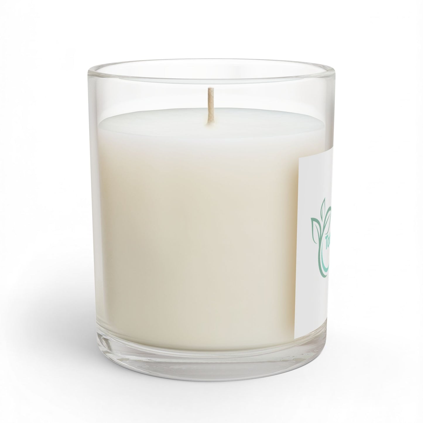 Wellbeing Logo Glass Candle — 11oz Soy Scented Candle for Relaxation & Gifts