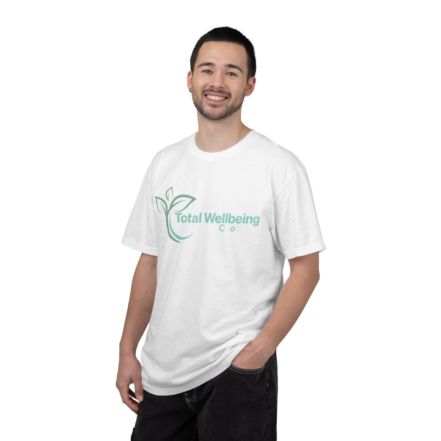Wellness Logo T-Shirt — "Total Wellbeing Co." Organic Vibe Tee