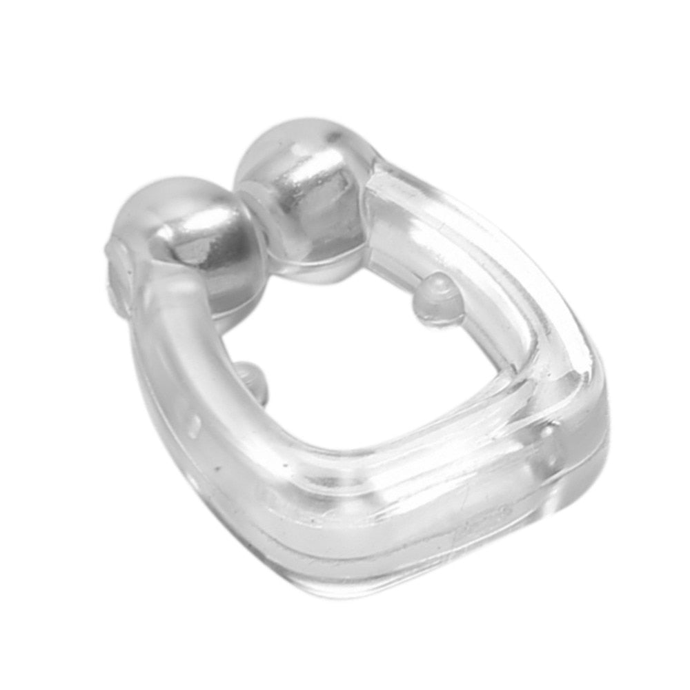 Silicone Magnetic Anti-Snore Nose Clip Sleep Aid Device