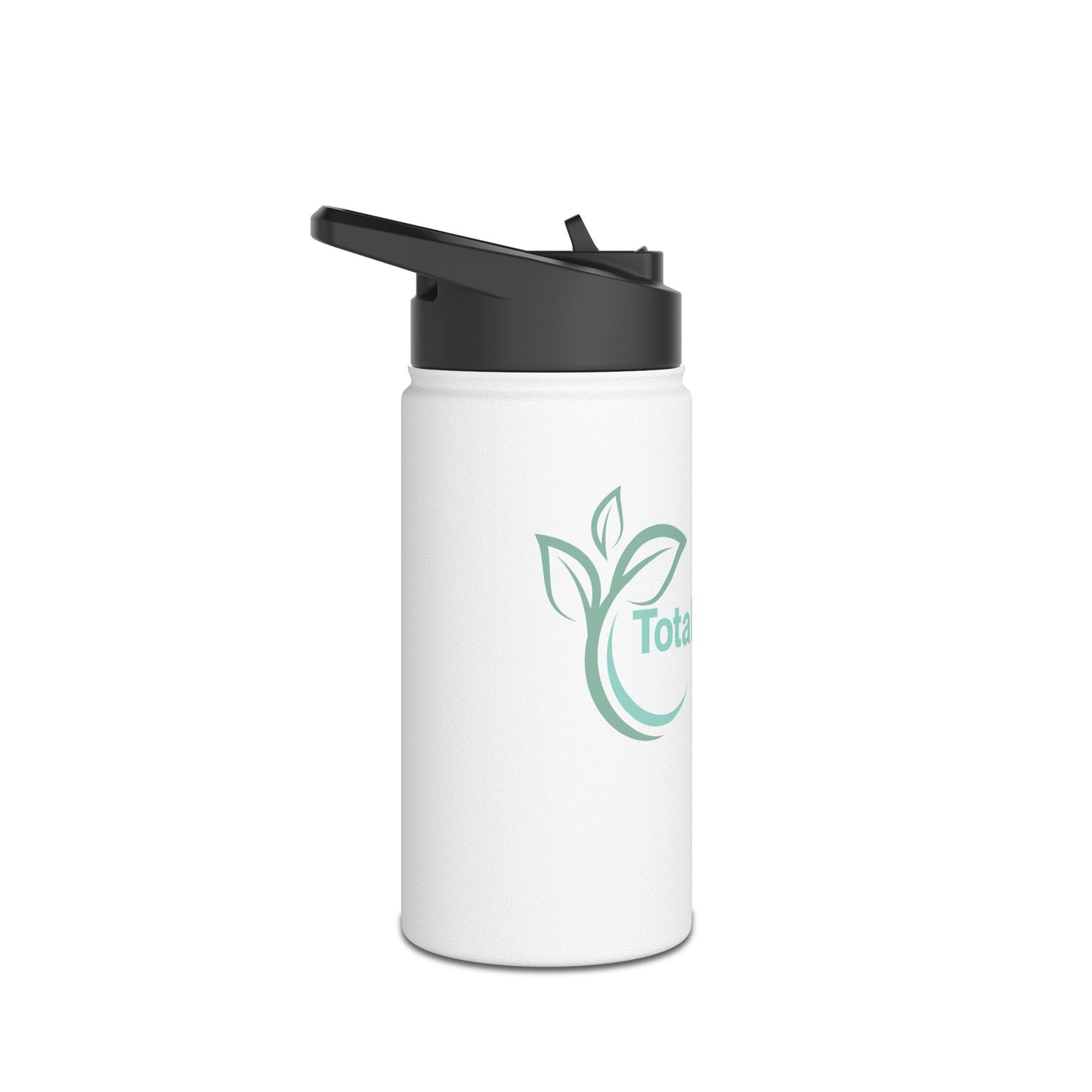 Total Wellbeing Co. Stainless Steel Water Bottle - Insulated Wellness Bottle with Standard Lid