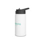 Total Wellbeing Co. Stainless Steel Water Bottle - Insulated Wellness Bottle with Standard Lid