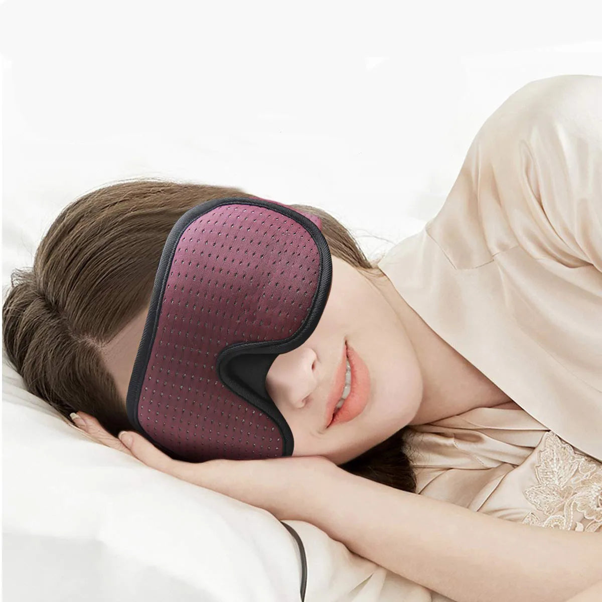3D Sleeping Mask Soft Padded Light Blocking Eye Mask