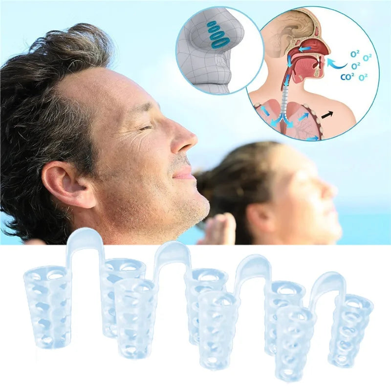 Anti-Snore Apnea Nose Clip Breathing Sleep Aid Device