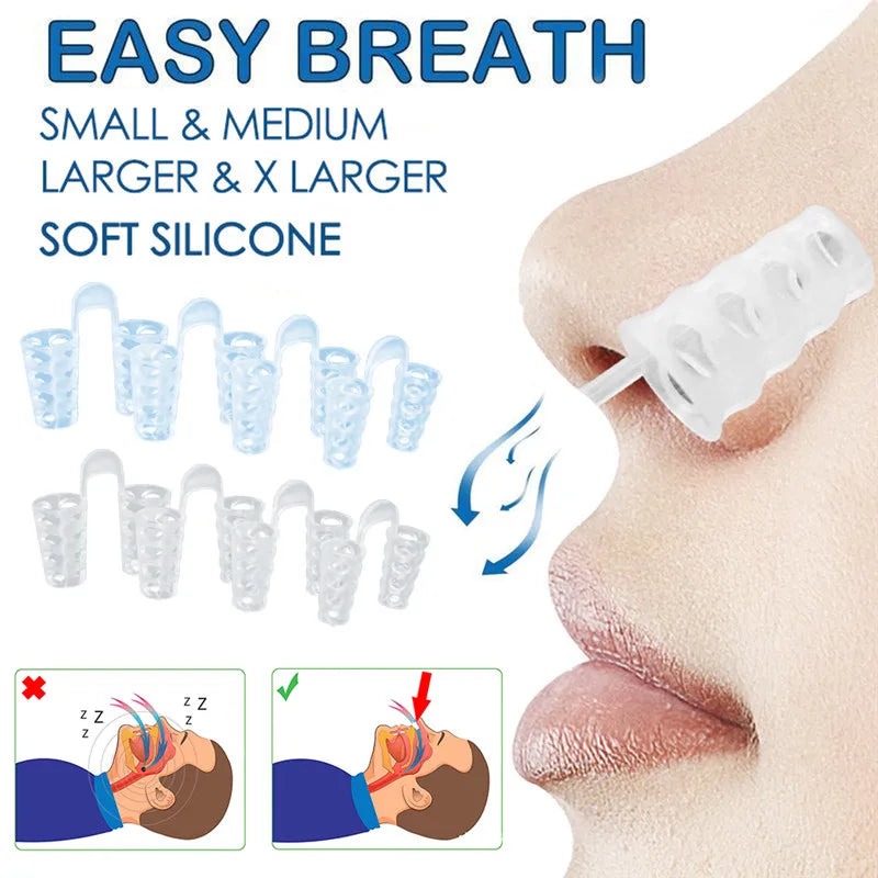 Anti-Snore Apnea Nose Clip Breathing Sleep Aid Device