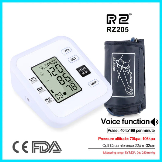 Arm Blood Pressure Monitor with Heart Rate Pulse Meter