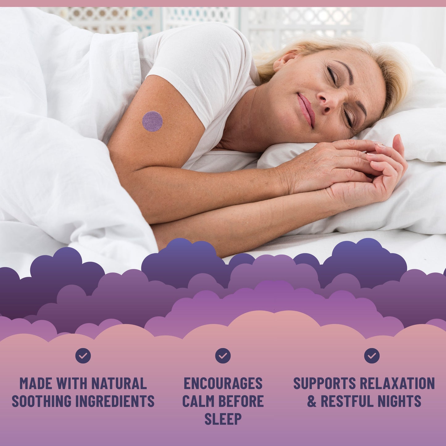 Natural Sleep Aid Patches with Melatonin Lavender GABA 36pcs