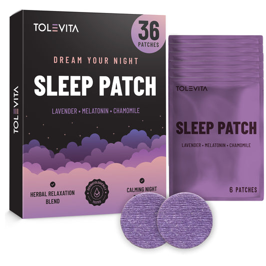 Natural Sleep Aid Patches with Melatonin Lavender GABA 36pcs